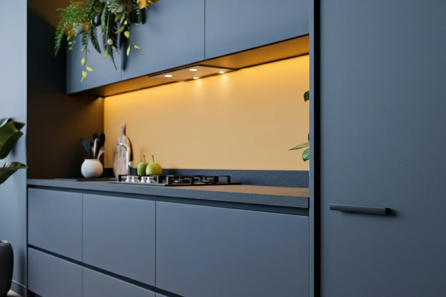 Contrast kitchens detail