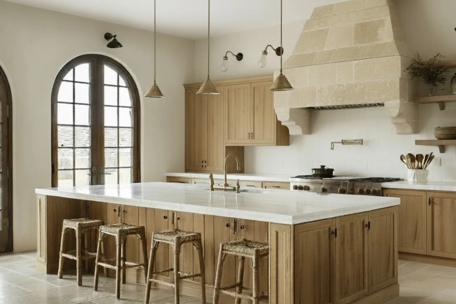Navy Transitional kitchens detail