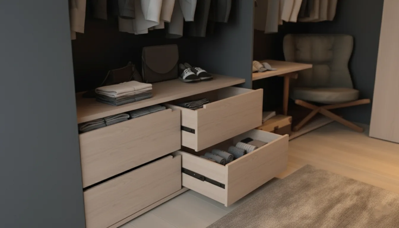 Luxe wardrobes detail