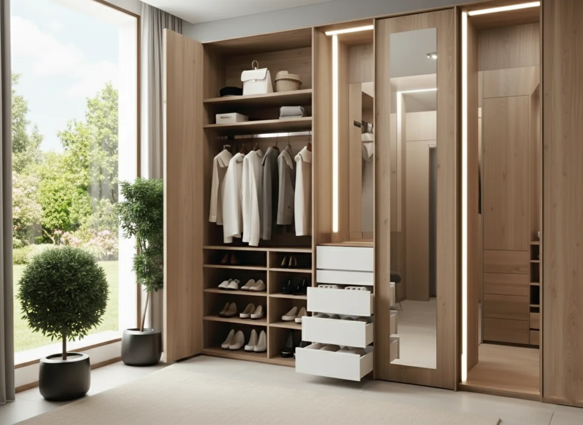 Wardrobe detail by Home Studio Interiors